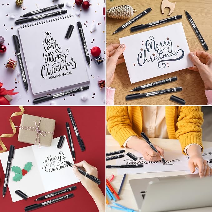 MARTCOLOR Calligraphy Pens, 9 Size Calligraphy Pens - Image 6