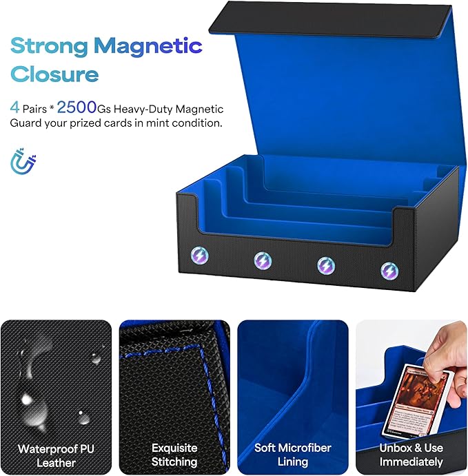 UAONO Trading Card Storage Box, Holds 1800 Sleeved Cards - Image 5