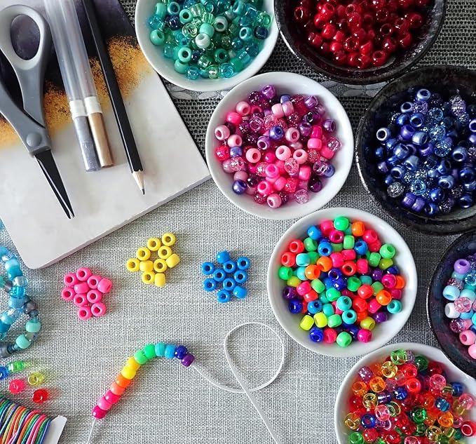 JULIMAIDONG 11000Pcs Pony Beads, Beads - Image 9
