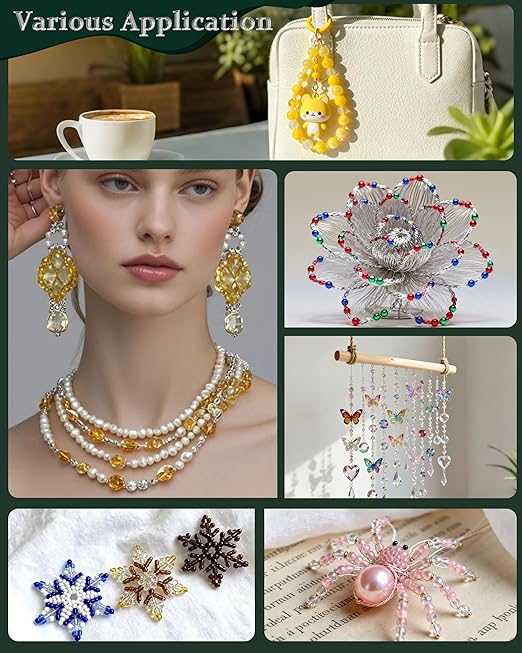 FIVEIZERO 656FT 0.45mm 7 Strand Stainless Steel Beading Wire, 2 Rolls Nylon - Image 6