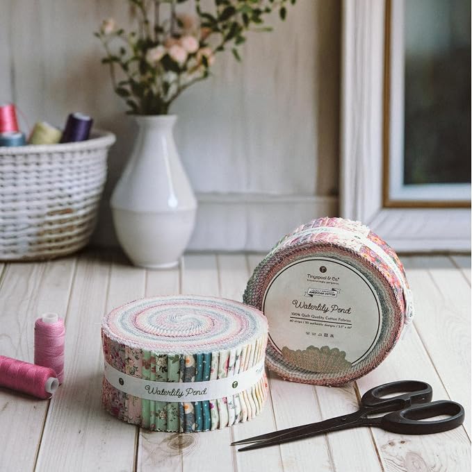 Tinyspool & Co.'s Twirlie Roll 40 Precut Quilting Fabric Strips - Image 9