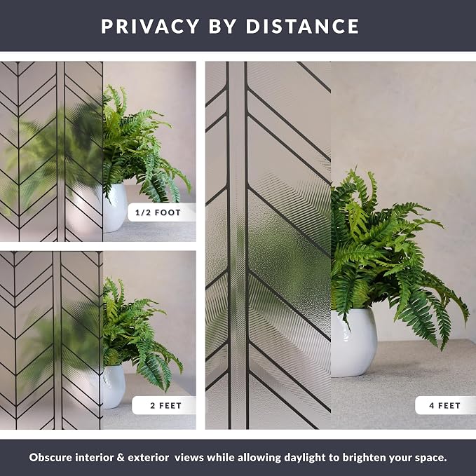 Chevron Window Privacy Film by Artscape - Image 4