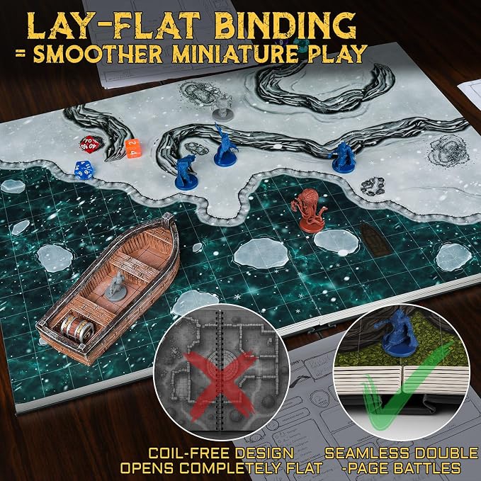 CZYY DND Battle Map Book, Reusable RPG Terrain Kit - Image 5
