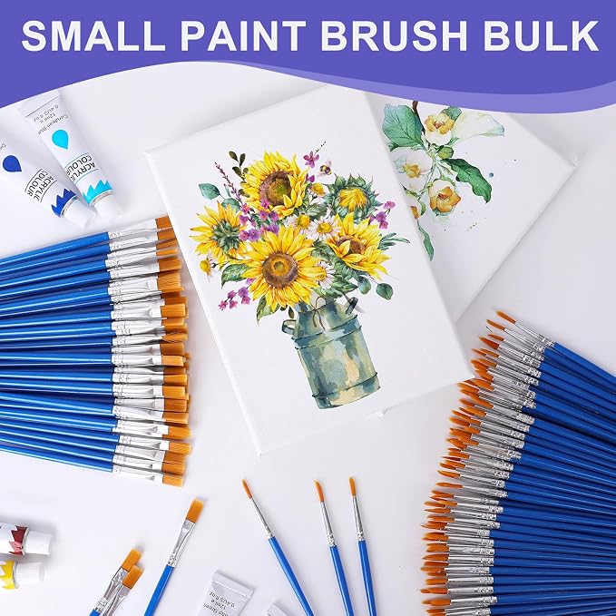 AROIC Small Paint Brushes Bulk, Acrylic Paint Brush - Image 6