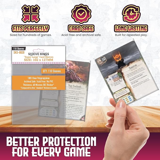 Sleeve Kings Standard Card Sleeves – 110 Count, XL Size, Compatible - Image 5