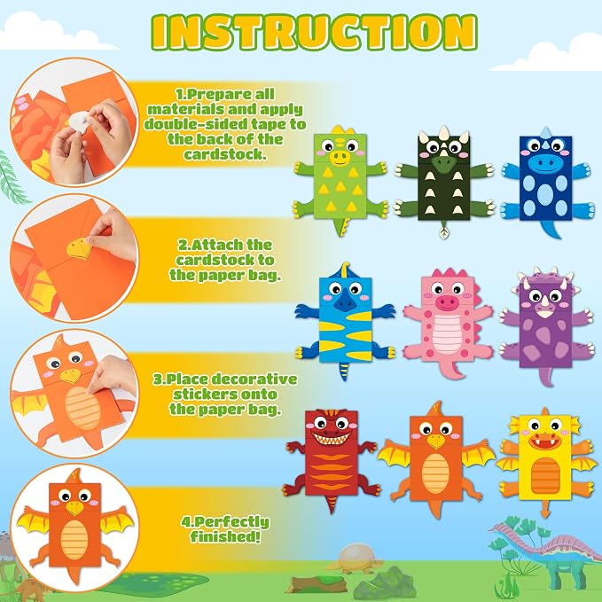 WATINC 9Pack Hand Puppet Art Craft - Image 3