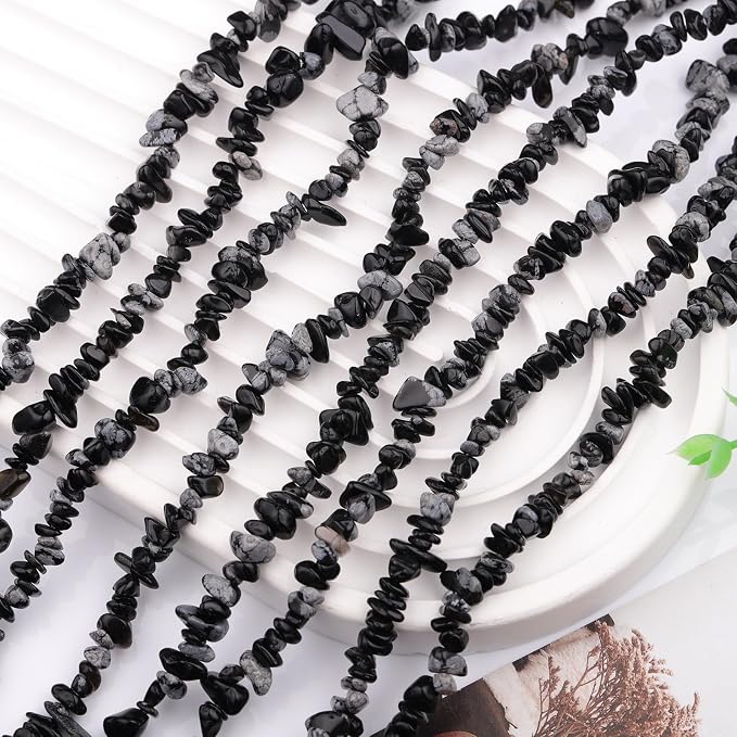 200 Pcs Crystal Chip Beads for Jewelry Making 5-8mm Snowflakes | Natural Chip - Image 6