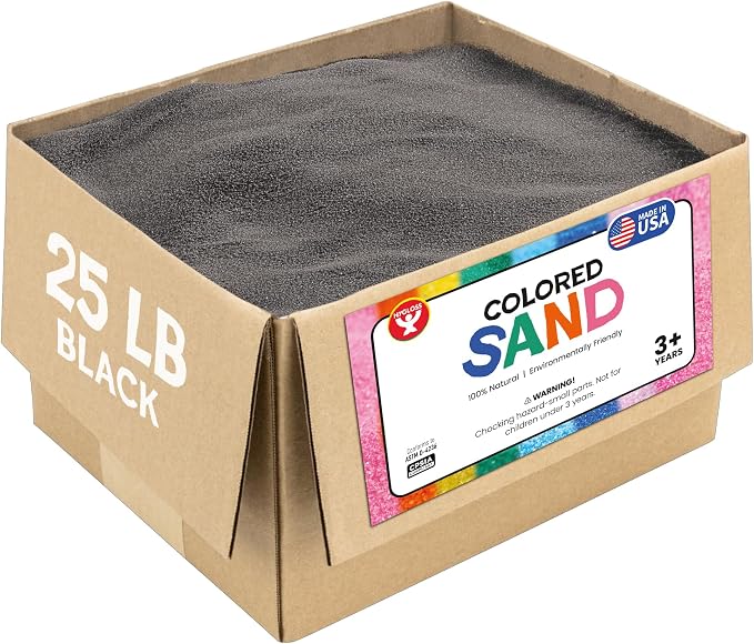 Hygloss Colored Sand for Crafts – 25 lb by HyglossProductsInc