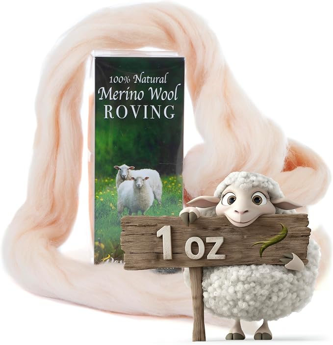 Desert Breeze Distributing 100% Natural Merino Wool Roving by DesertBreezeDistributing