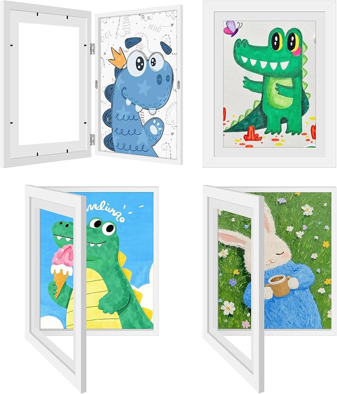 4 Pack Kids Artwork Frames Changeable 8.5 x 11 Inch Children Art Projects by Unknown