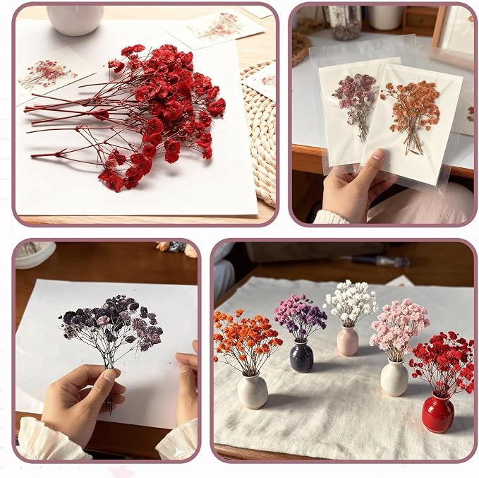 9 Pack Dried Flowers, Natural Pressed Flowers Kit - Image 3