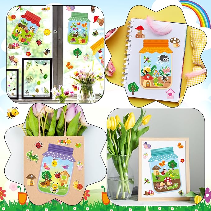 CY2SIDE Spring Bugs Jar Scene Stickers - Image 6