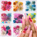 Dried Flowers for Nails, 8 Boxes 3D Dried Flowers Nail Art Stickers Decals by SUTOZMIWE