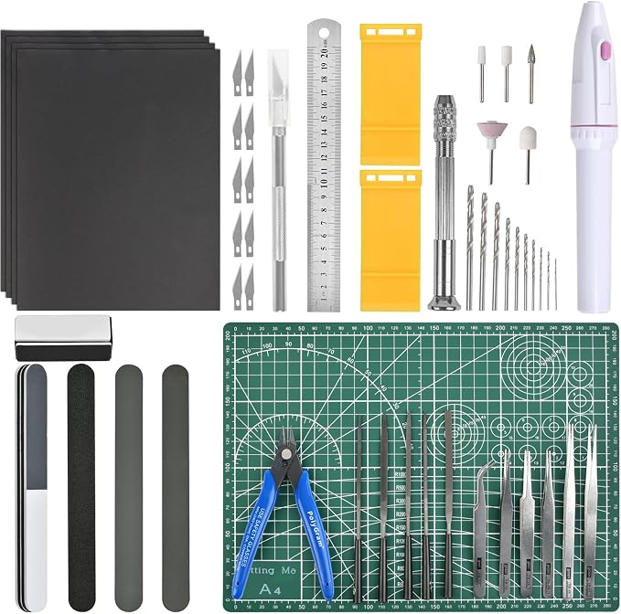 Professional 53 PCS Gundam Model Tools Kit Hobby Building Tools Craft Set by OFNMY