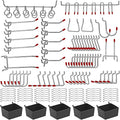 114 pcs Pegboard Hooks Assortment by Calax