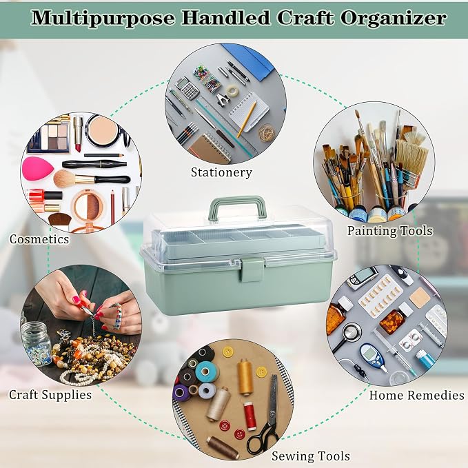 Tackle Box, 16-Inch Extra Large Art Storage Box - Image 9