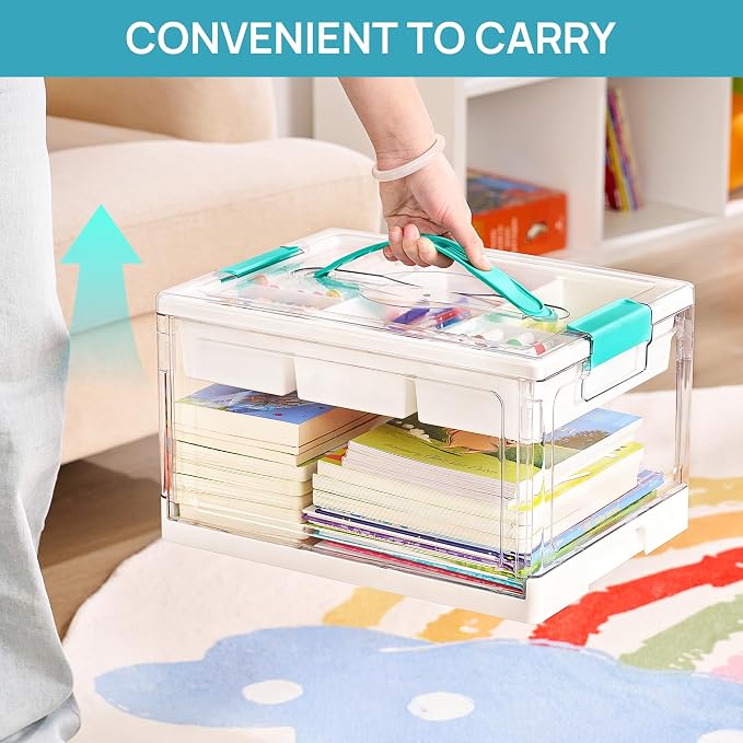 Vtopmart 24 QT Clear Plastic Craft Organizer - Image 4