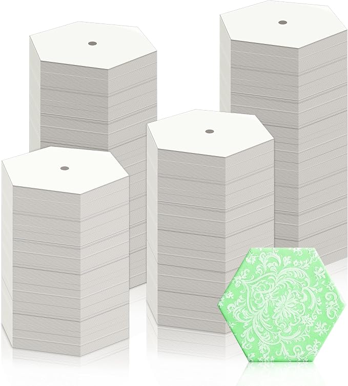 400 PCS Paper Piecing 1.25", Hexagon Quilting Templates by Neworkg
