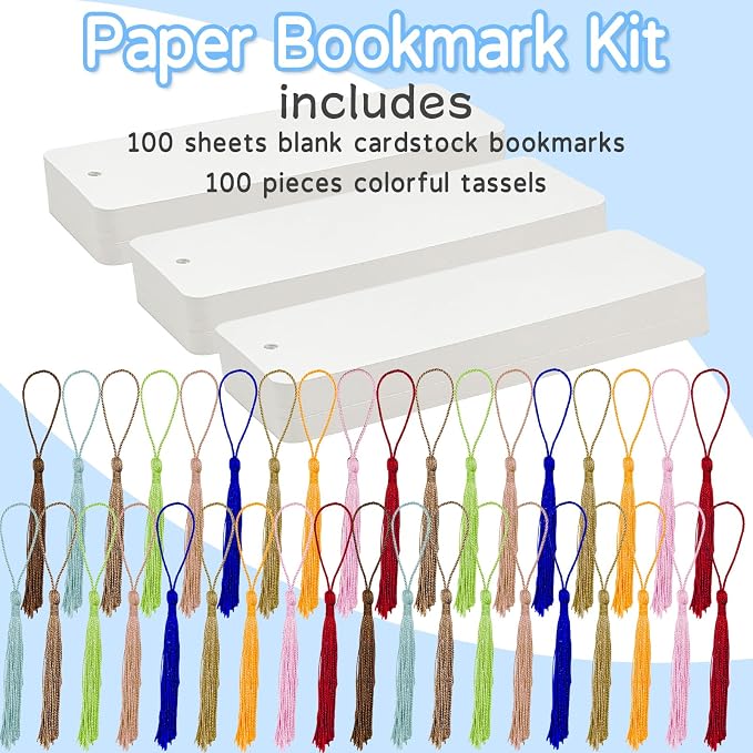 DSYIL 100 Set Blank Bookmarks - Image 3