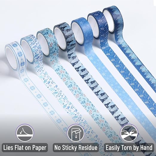Mr. Pen- Washi Tape Set, 21 Rolls, 5 Yards/Roll | Washi Tape - Image 4