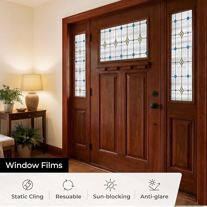ADD.HERES Window Privacy Film, Stained Glass Decorative Static Cling, Removable - Image 10