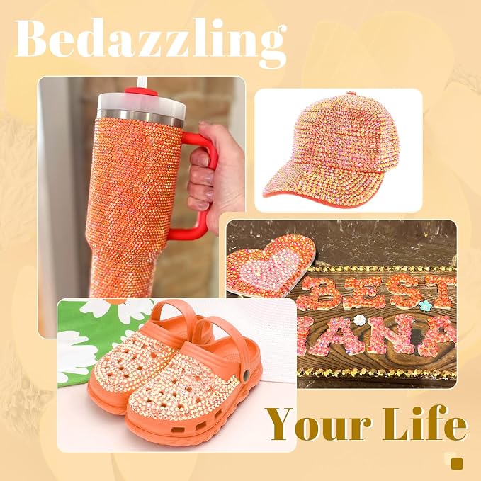 8000PCS 3mm Resin Jelly Rhinestones in Bulk, Bedazzling Flatback Crystals - Image 5