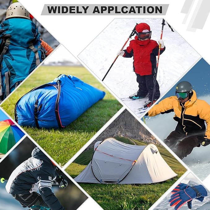 OAZ 8 Pieces 7.87 x 5.9 inch Nylon Repair Patches Nylon Fabric Patch Self-Adhesive Nylon Repair Tape Waterproof Lightweight Outdoor Gear Repair Patch Kit for Down Jacket Clothing Tent Bag(Gray/White)