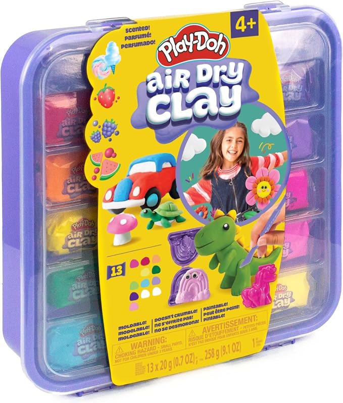 Play-Doh Air Dry Clay Case, Scented Variety Pack, 13 Air-Dry Clays, Fun Molds - Image 10