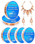 FIVEIZERO 6 Rolls 6 Size Jewelry Making Copper Wire Kit by FIVEIZERO