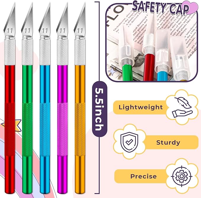 DIYSELF 20 Pack Exacto Knife - Image 7