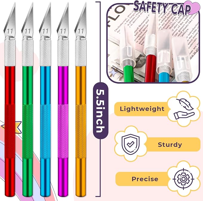 DIYSELF 20 Pack Exacto Knife - Image 7