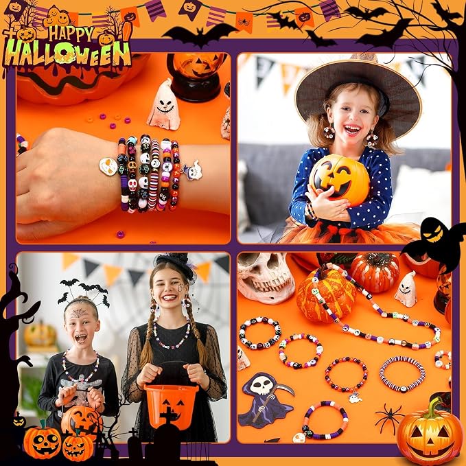 UPINS Halloween Bracelet Making Kit Beads - Image 7