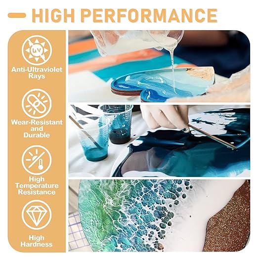 Puduo Epoxy Resin Kit 36OZ，Newly Formulated Crystal Clear Epoxy Resin，Strong - Image 3