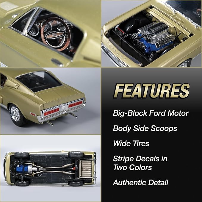 AMT 1968 Shelby GT 500 1:25 Scale Model Kit - Image 2