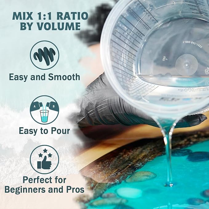 IGaiety 1 Gallon Epoxy Resin, Epoxy Resin Kit, Crystal Clear Epoxy Kit - Image 5