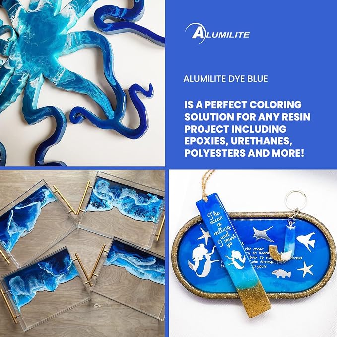 Alumilite Liquid Dye Blue 1 Oz, Highly Concentrated Dye - Image 2