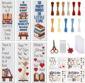 FREEBLOSS 6 Set Cross Stitch Bookmark Kit Books Pattern Stamped Cross Stitch by FreeandCreativeCraftsArt
