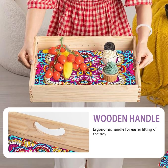 EWJRNSF Diamond Art Kits for Adults Wooden Serving Trays - Image 6