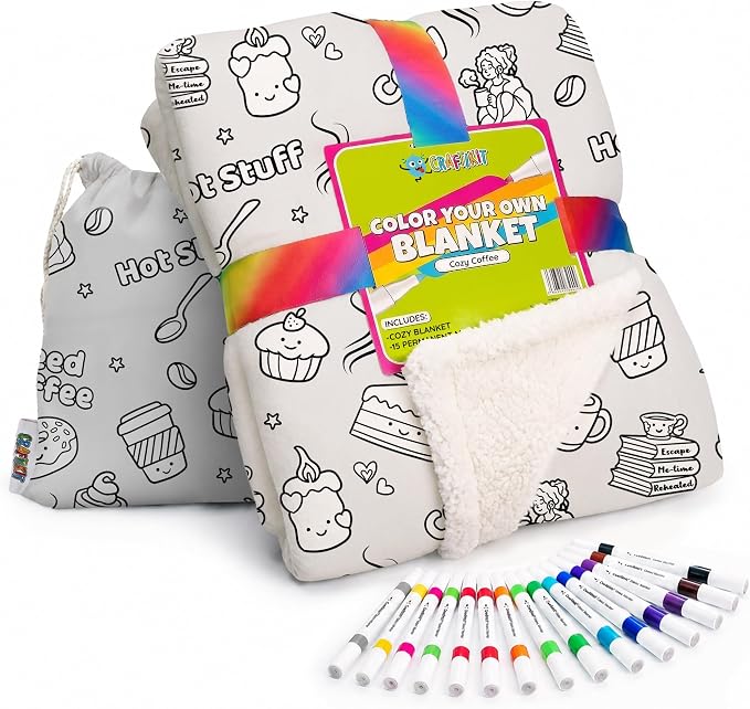 Craftikit Coffee Coloring in Blanket by CraftiKit