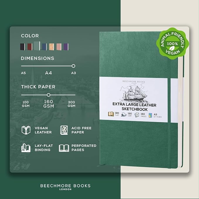 Beechmore Books A3 Mixed Media Sketchbook - Image 2