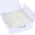 New brothread 144pcs White 70D/2 Prewound Bobbin Thread Plastic Size A SA156 by Newbrothread
