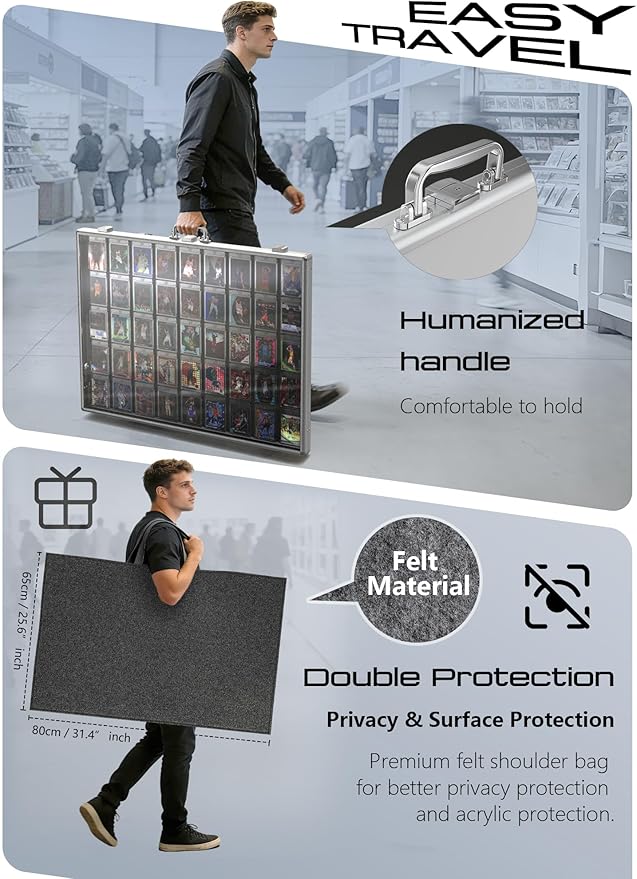 Ultra-Thin 31.4 x 23.6inch Portable Aluminum Card Display Case - Image 5