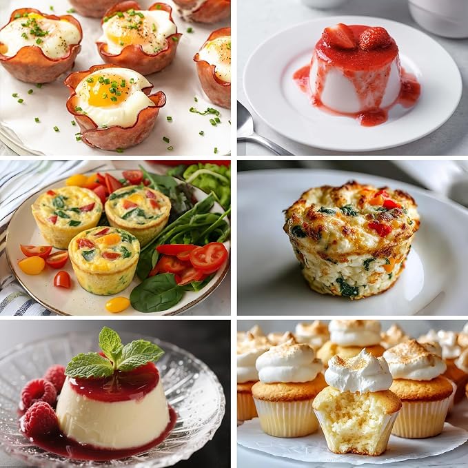 Sakolla 2 Pack Silicone Muffin Pan, Nonsticks 12 Cups Standard Cupcake Pans - Image 2