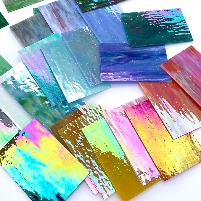 LITMIND 24 Sheets Iridescent Stained Glass Variety Pack - Image 6