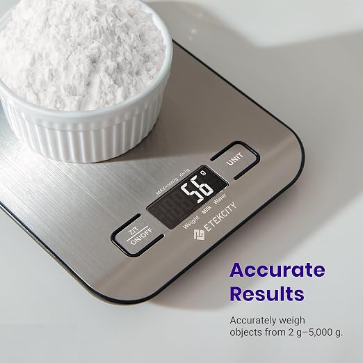 Etekcity Food Kitchen Scale, Digital Grams and Ounces, 11lb | Tare function - Image 2