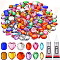120PCS Craft Gems Jewels, Colorfull Acrylic Flatback Rhinestones by FocusonleatherTeeliy