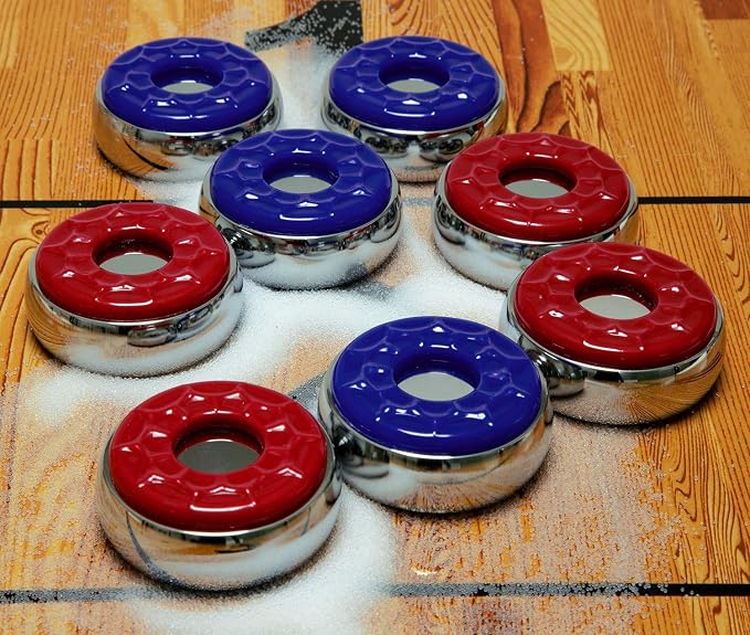 Shuffleboard Pucks w/ 2 Cans Shuffleboard Wax, Mini Dustpan and Brush - Image 5