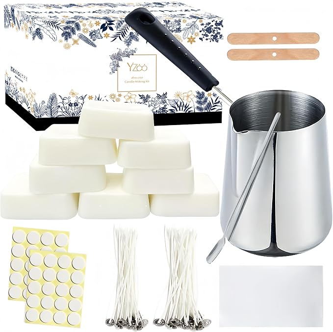 Candle Making Kit for Adults Beginners, Candle Making Supplies Include Soy Wax by Unknown