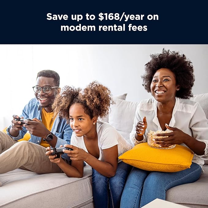 Motorola MG8725 WiFi 6 Router + Multi-Gig Cable Modem | 2-in-1 Device | Approved for Comcast Xfinity, Cox, Spectrum| Up to 6000 Mbps | DOCSIS 3.1 | AX6000 | [Not compatible with Xfinity 5G internet]