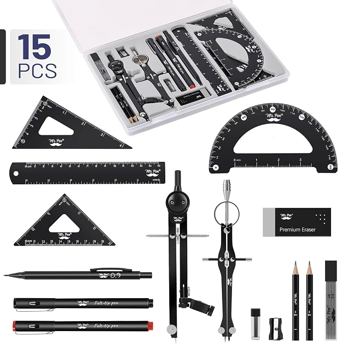 Mr. Pen- Professional Geometry Set, Drafting Tools - Image 2